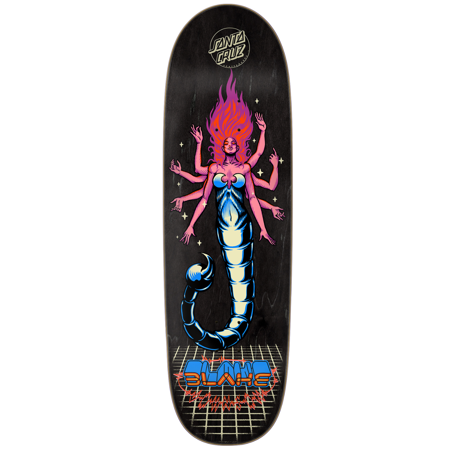 Santa Cruz Johnson Danger Zone 2 Shaped Skateboard Deck