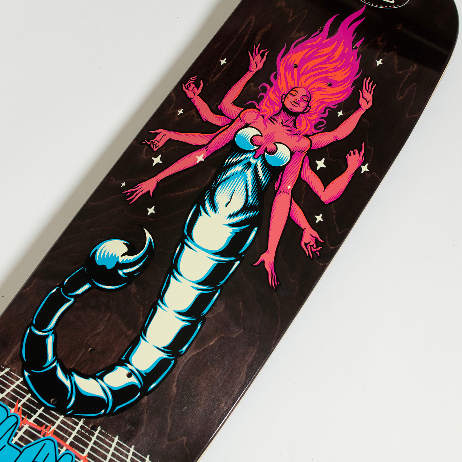 Santa Cruz Johnson Danger Zone 2 Shaped Skateboard Deck