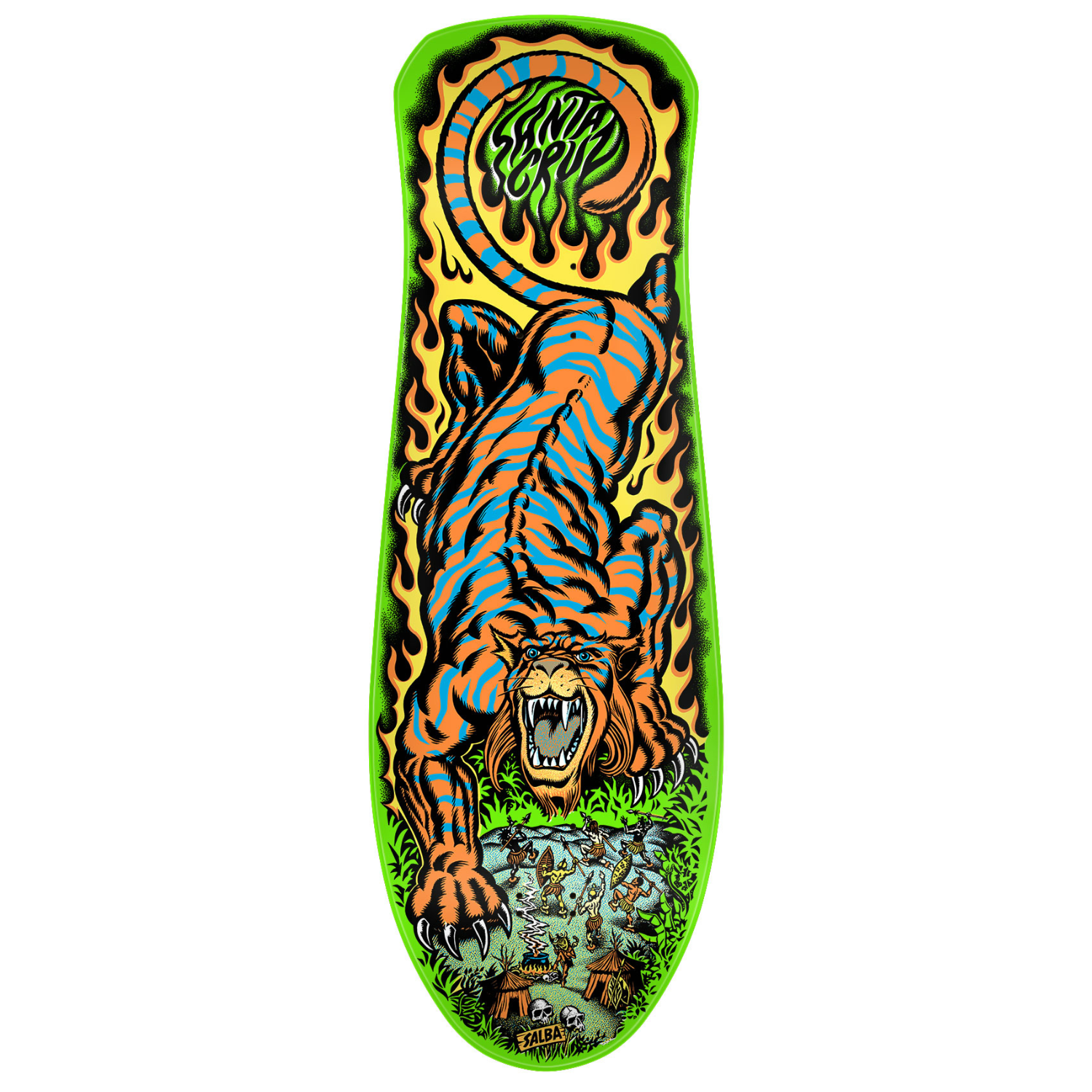Santa Cruz Salba Tiger Reissue Skateboard Deck