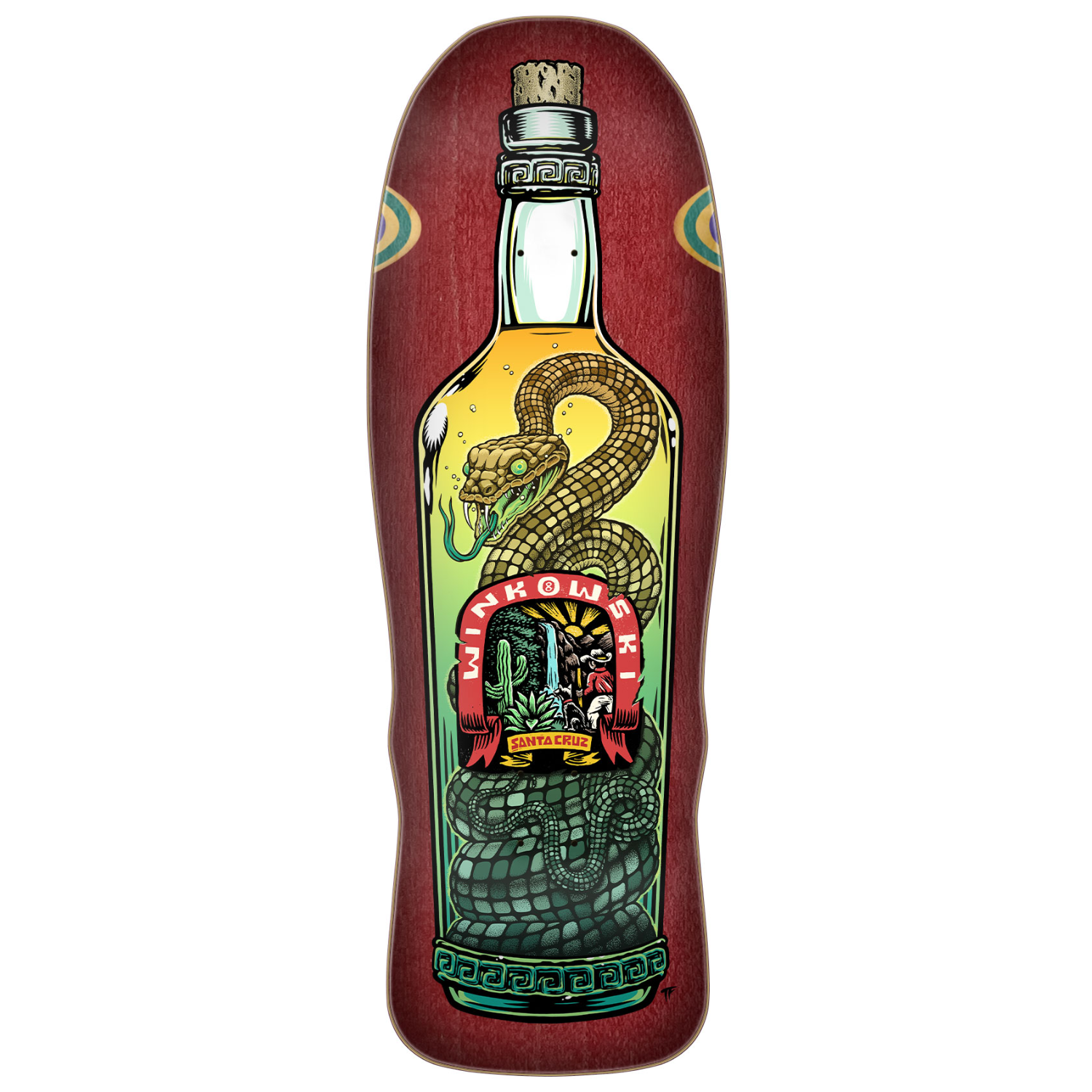Santa Cruz Winkowski Agave Snake Pro 10.35" Shaped Deck