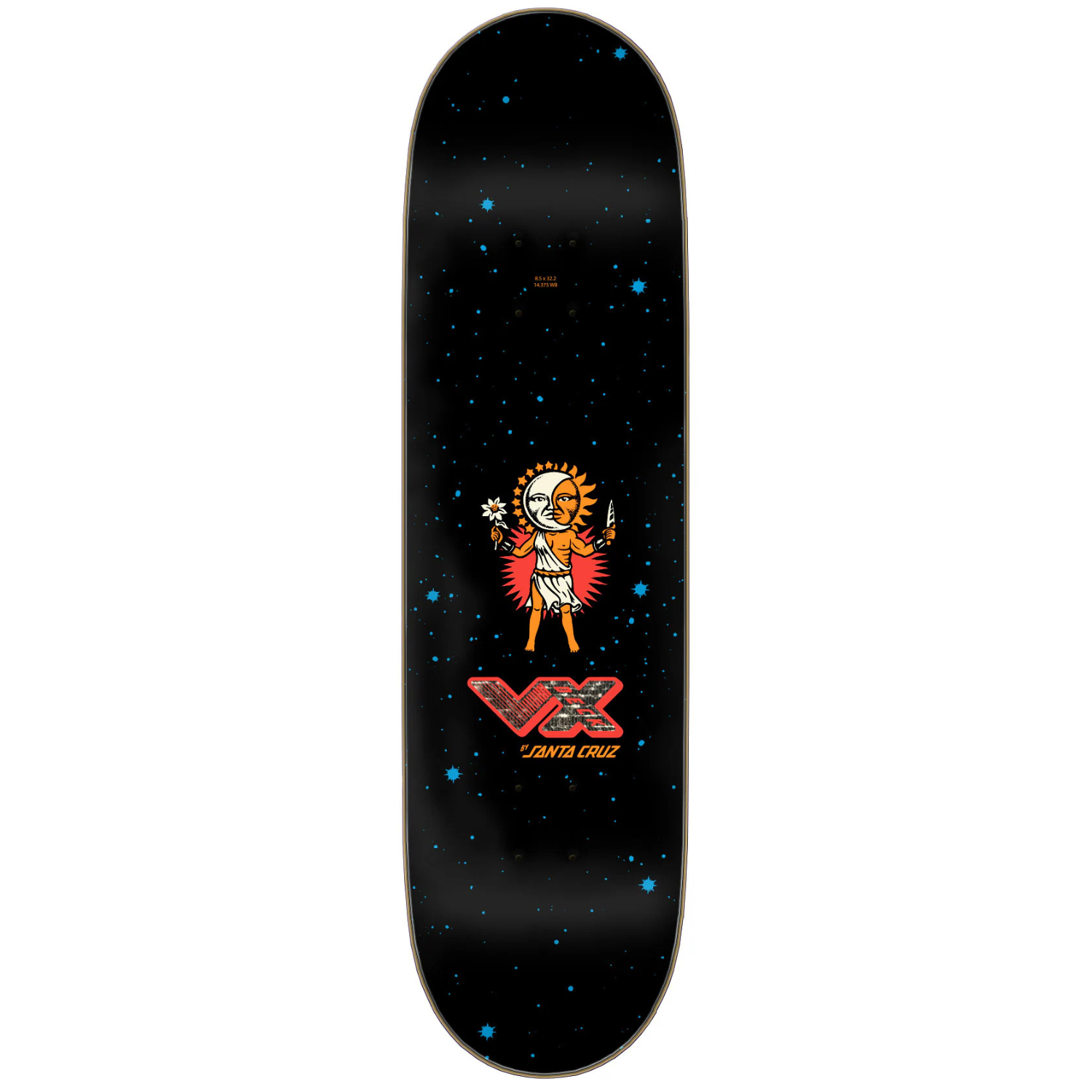 Santa Cruz Wooten Crest VX Skateboard Deck