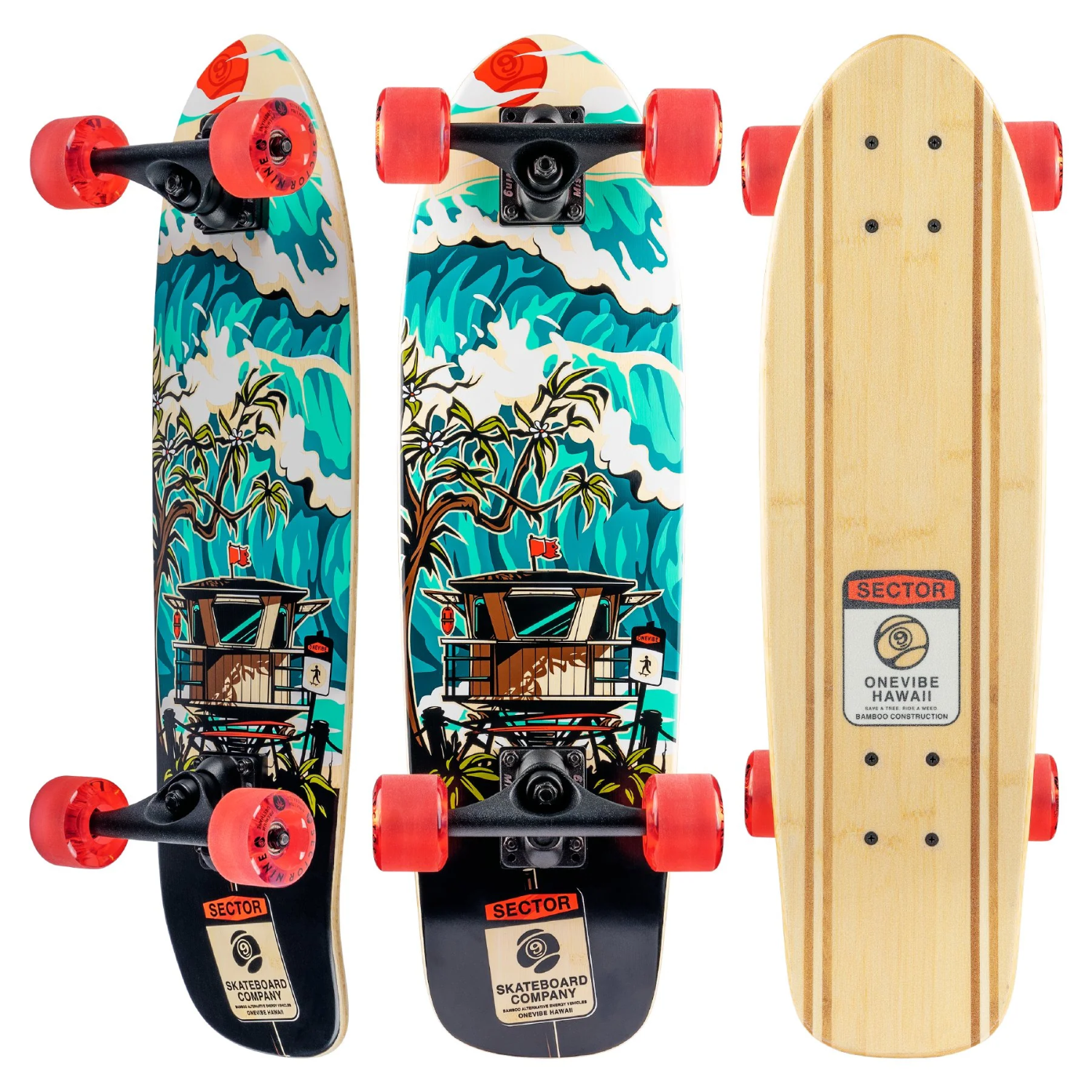 Sector 9 Bambino 26.5" Shorebreak Cruiser Complete Skateboard