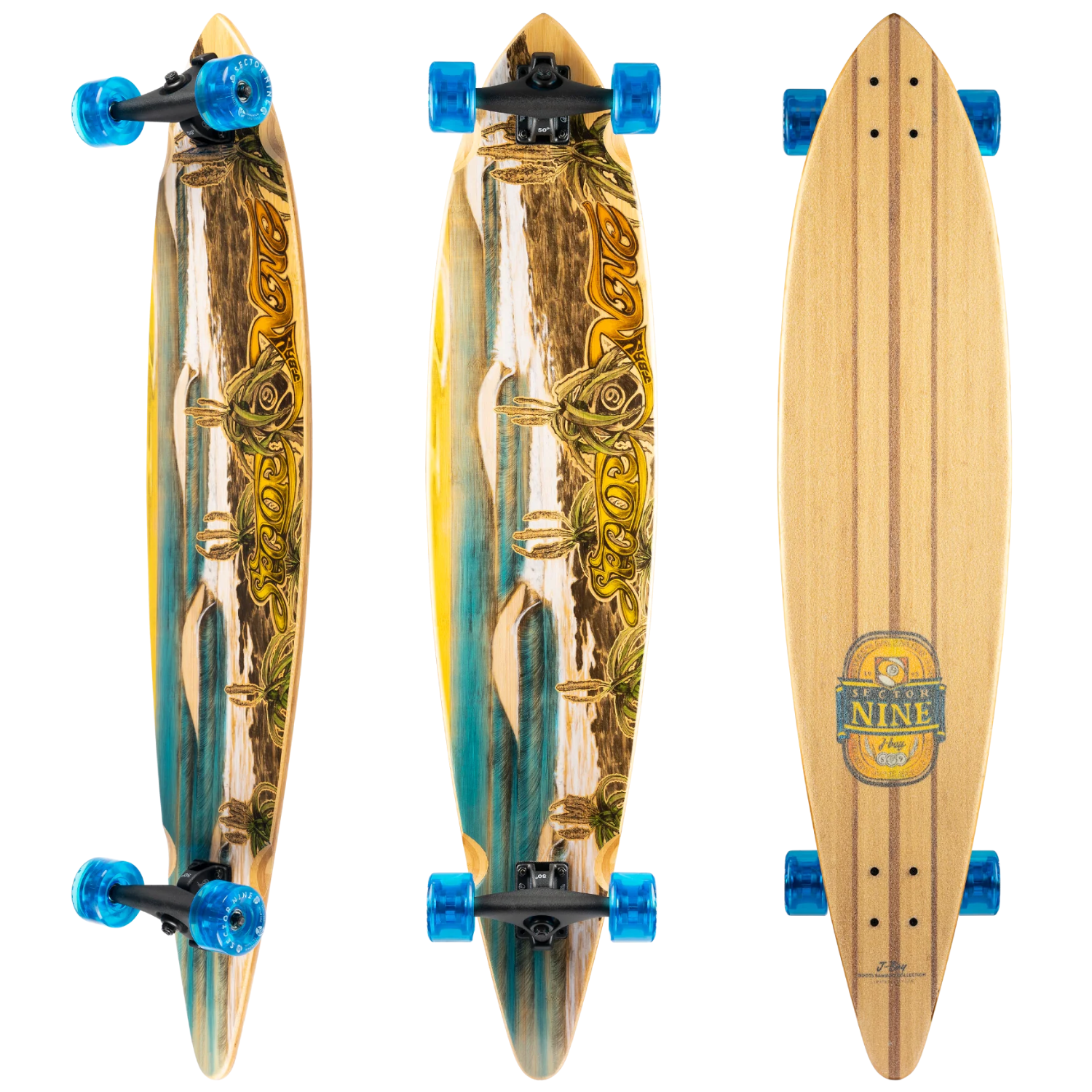 Sector 9 J-Bay Longboard Roots Bamboo Collection Limited Edition
