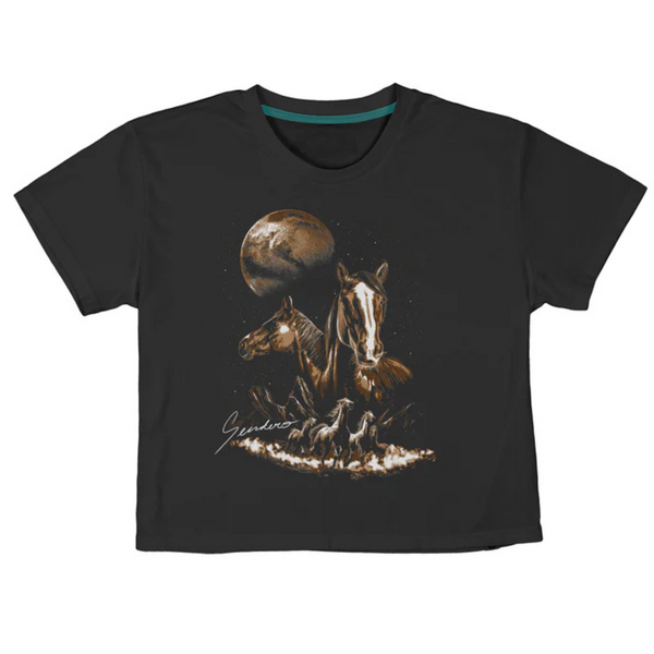 Sendero Midnight Riders Crop Tee - Women's