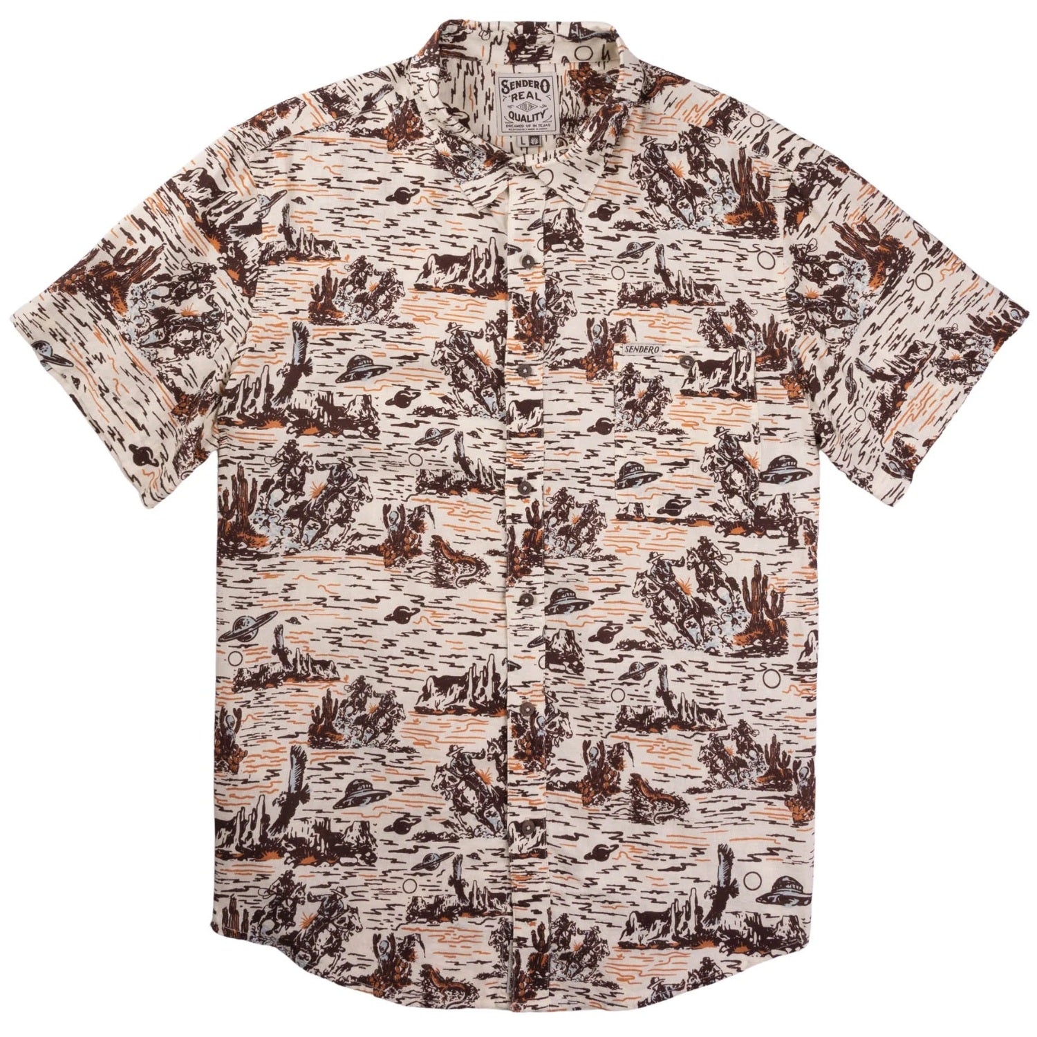 Desert Abduction Print / White