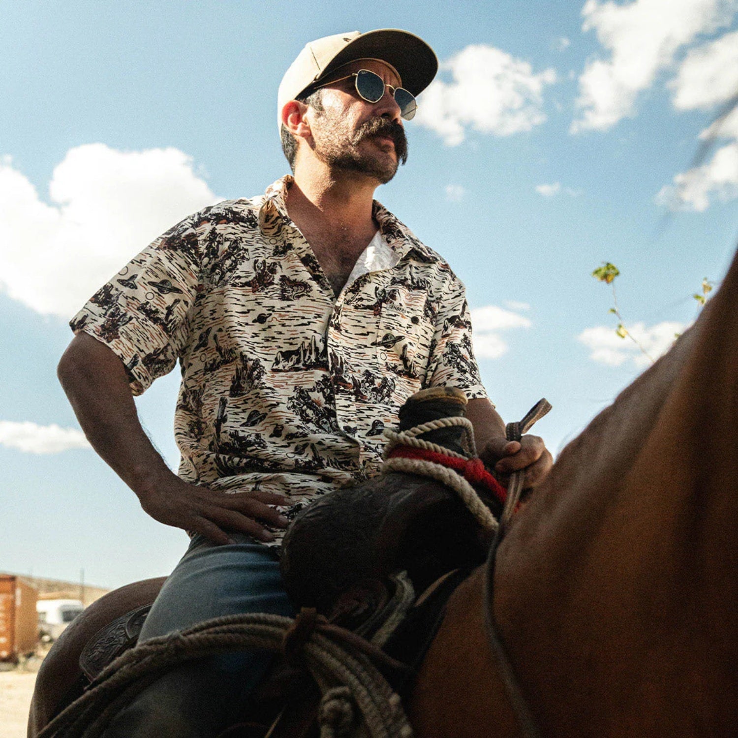 Desert Abduction Print / White