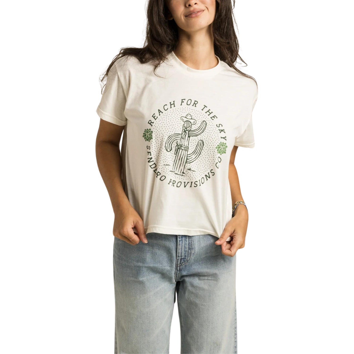 Sendero Reach For The Sky Crop S/S Tee - Women's