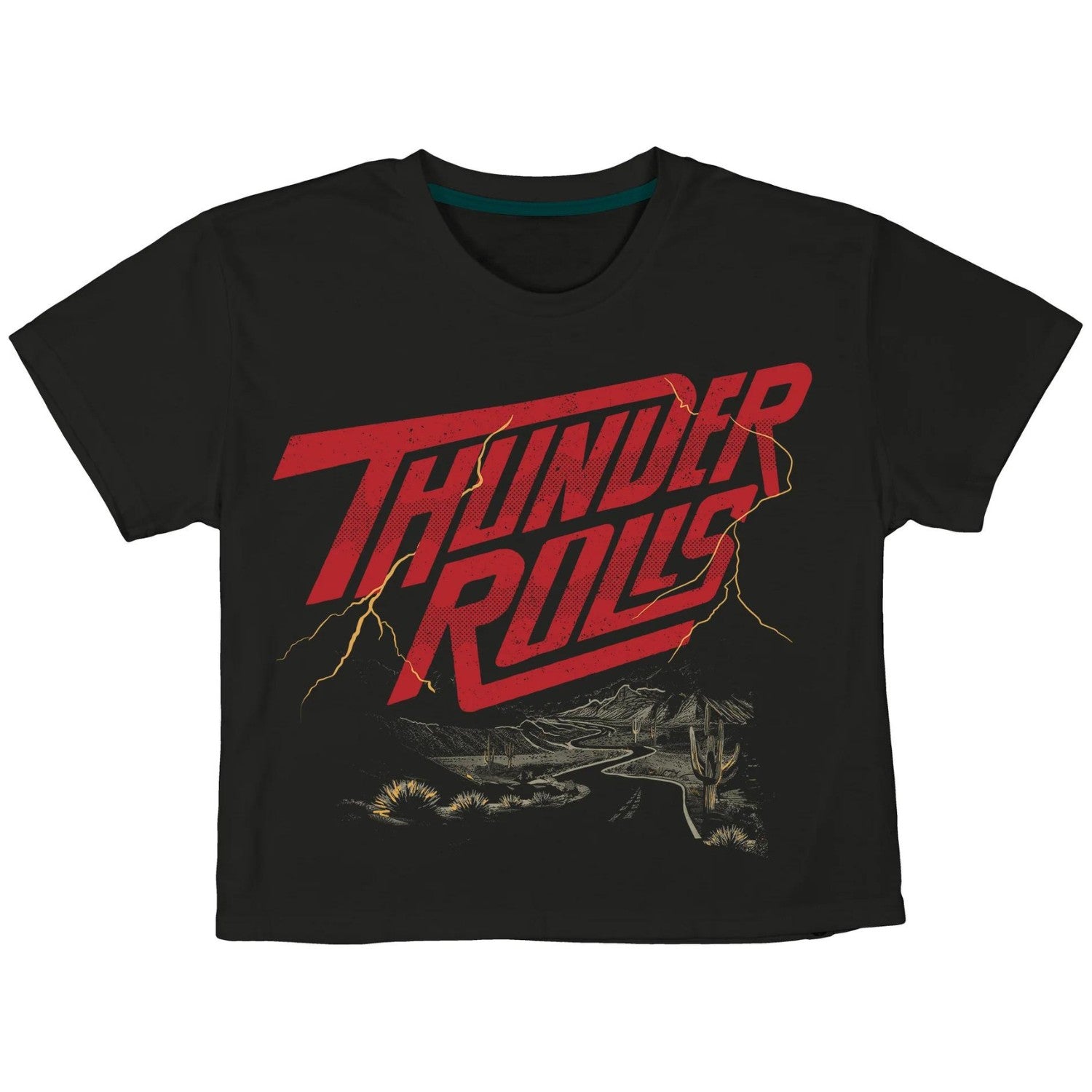 Sendero Thunder Rolls S/S Crop Tee - Women's