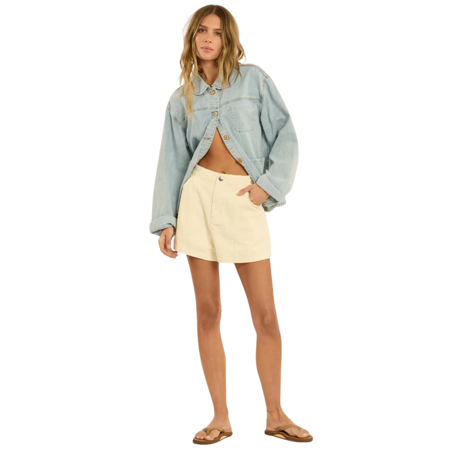 Sisstr Sandy Shores Cord Shorts - Women's