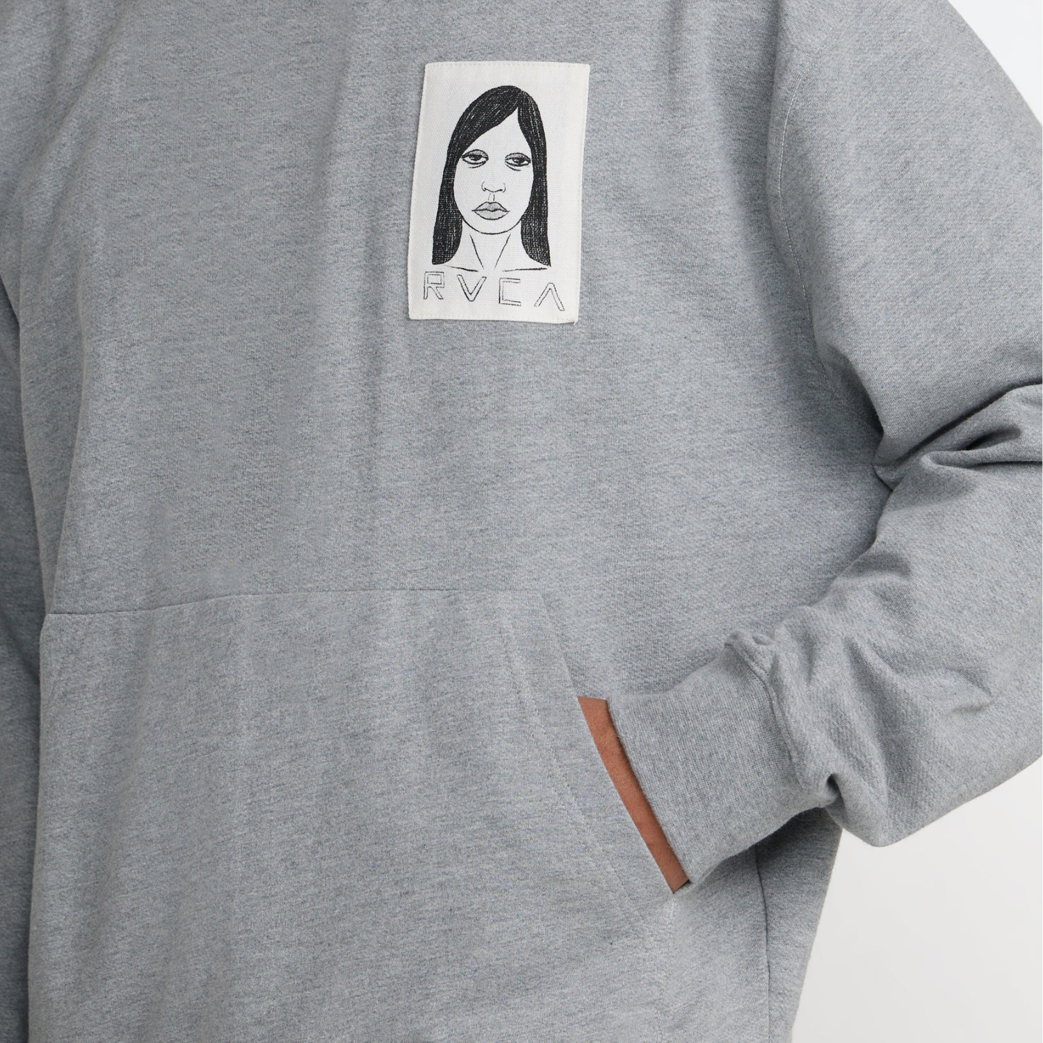 RVCA Sleepy Girl Patch Crew Sweatshirt - Men's