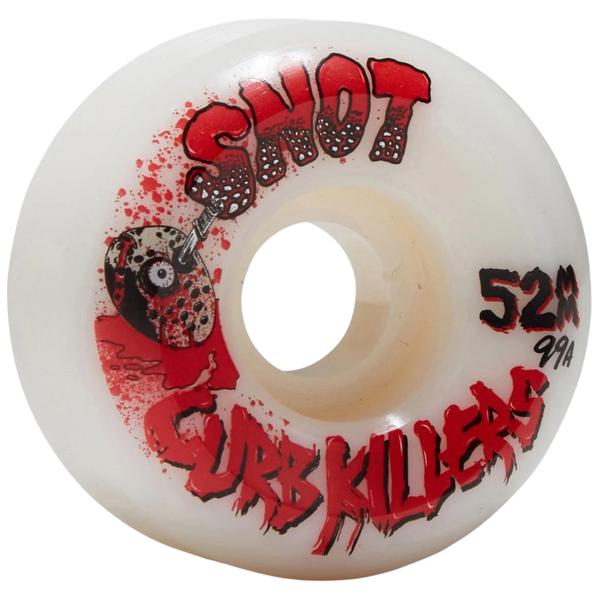 Snot Curb Killer Conical White 99A Skateboard Wheels