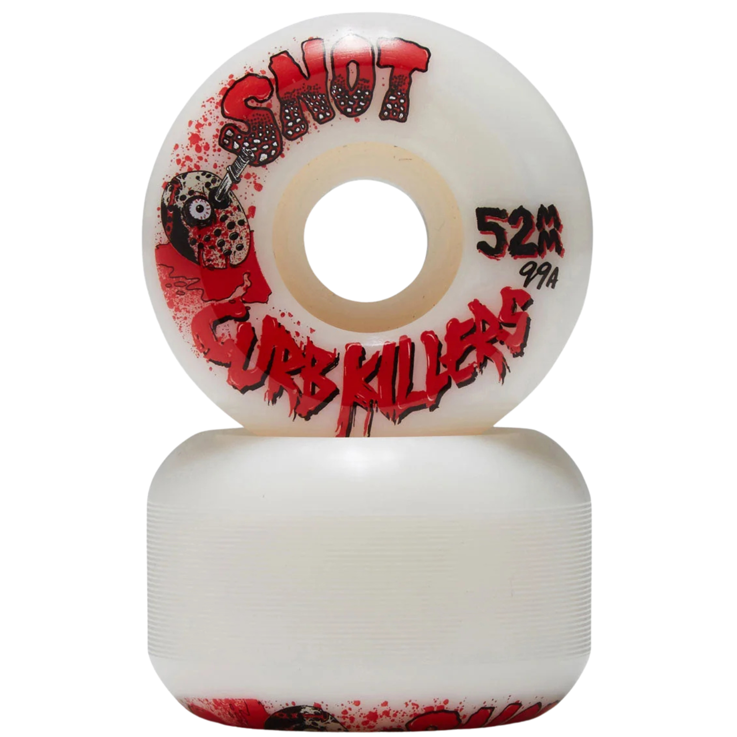 Snot Curb Killer Conical White 99A Skateboard Wheels
