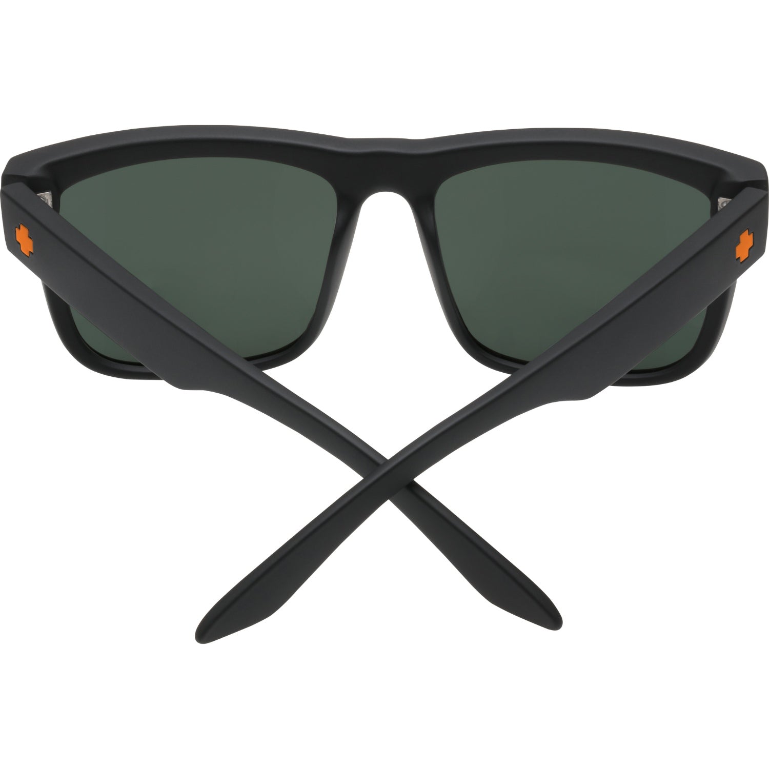 SPY + Dale Jr Matte Black | Happy Gray Green with Orange Spectra Mirror