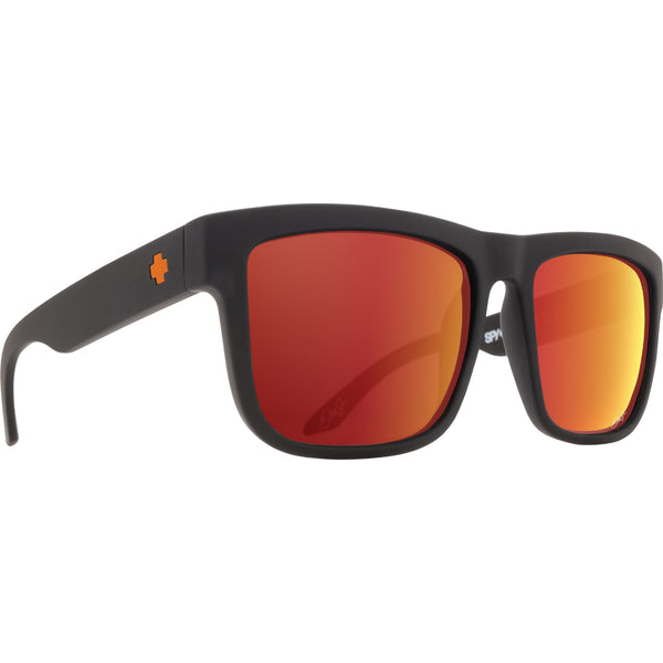 SPY + Dale Jr Matte Black | Happy Gray Green with Orange Spectra Mirror