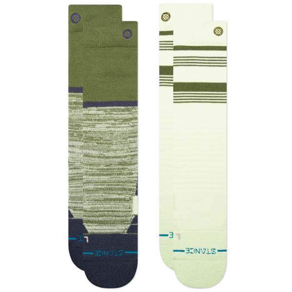 Stance Backside Mid Poly Snow Sock 2 Pack 2025 - Men's