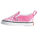Vans Slip-On V Color Theory Checkered Toddler Shoes - Girls'