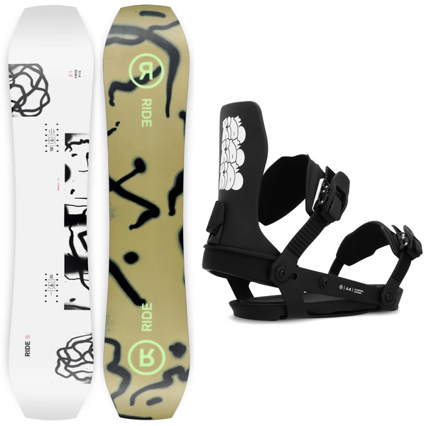 Ride Twinpig 2024 + Ride A-6 2024 - Snowboard Package