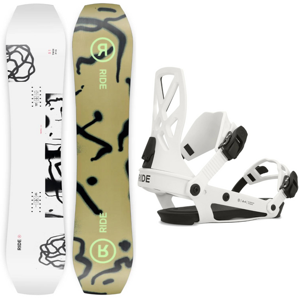 Ride Twinpig 2024 + Ride A-4 2024 - Snowboard Package