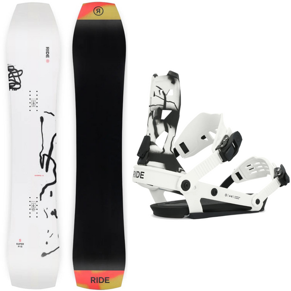 Ride Superpig 2024 + Ride A-8 2024 - Snowboard Package