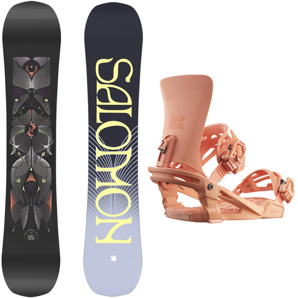 2024 Salomon Wonder Snowboard + 2024 Salomon Nesta Snowboard Bindings Package