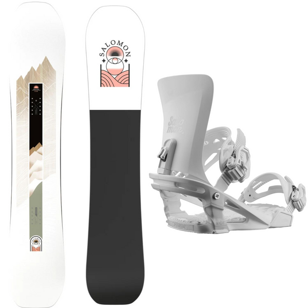 2024 Salomon Bliss Snowboard + 2024 Salomon Nesta Snowboard Bindings Package