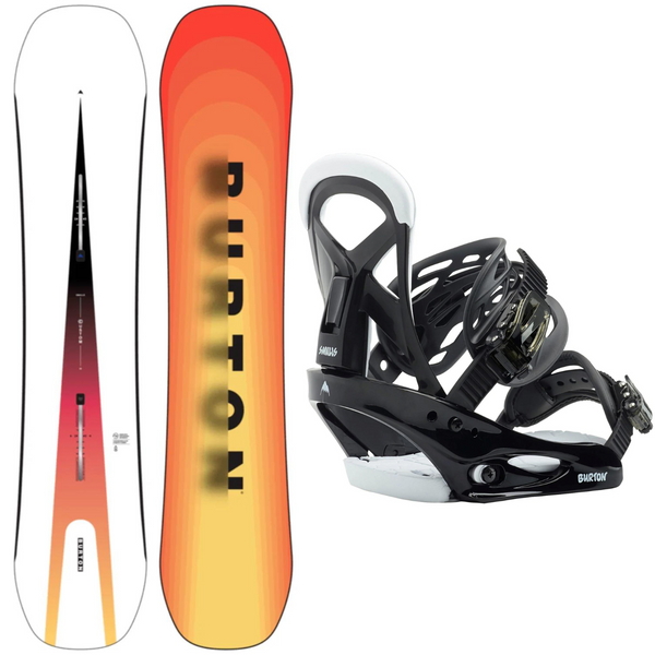 Burton Custom Smalls Snowboard 2024 + Burton Smalls Bindings 2024 - Snowboard Package