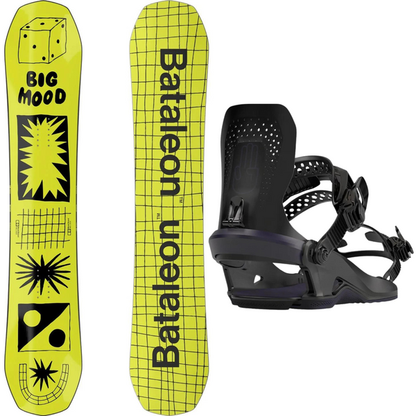 2024 Bataleon Moodboard Snowboard + 2024 Bataleon Gata Snowboard Bindings Package
