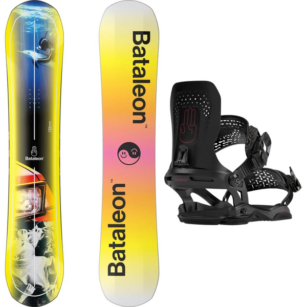 2024 Bataleon Distortia Snowboard + 2024 Bataleon Donna Snowboard Bindings Package
