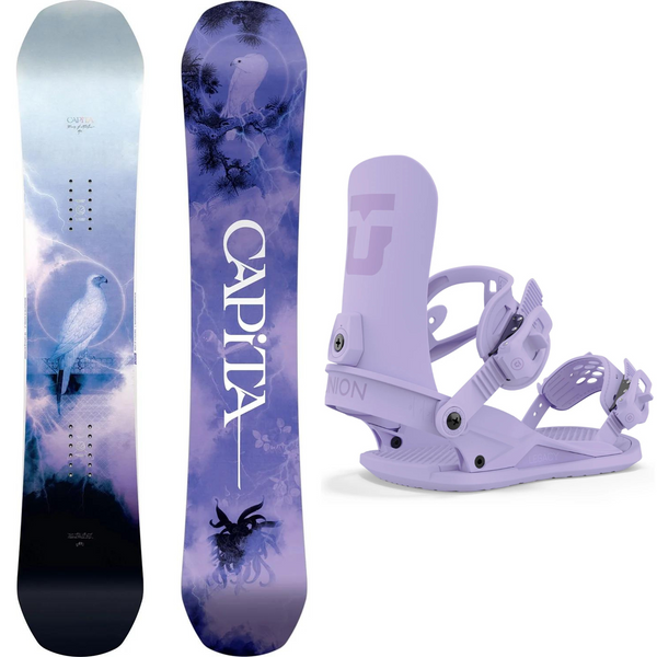 2024 Capita Birds of a Feather Snowboard + 2024 Union Legacy Snowboard Bindings Package