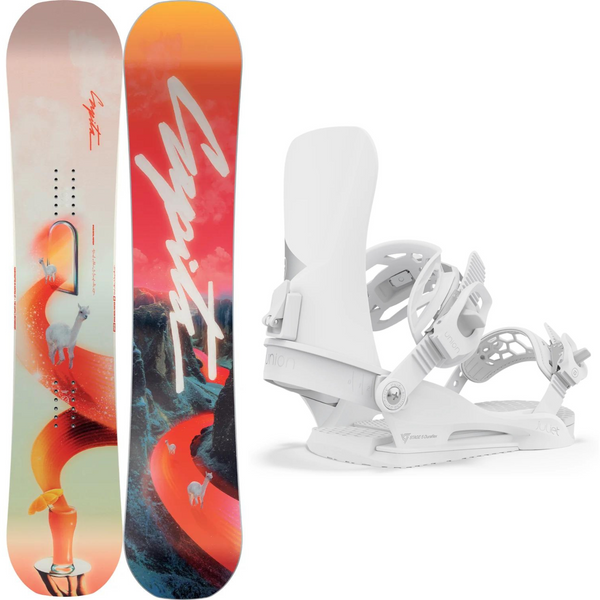 2024 Capita Space Metal Fantasy Snowboard + 2024 Union Juliet Snowboard Bindings Package