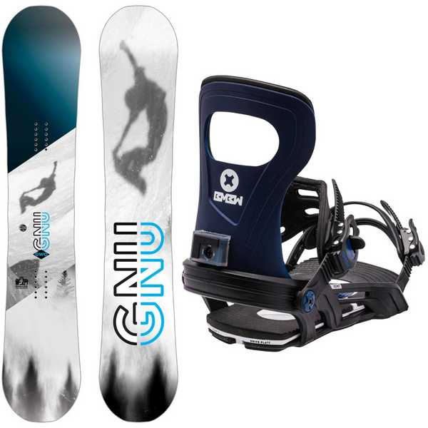 2024 GNU GWO Snowboard + 2024 Bent Metal Joint Snowboard Bindings Package