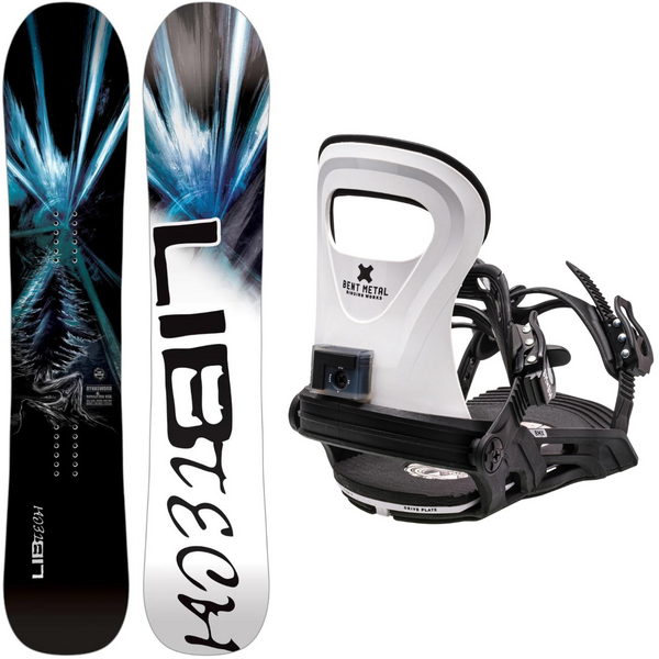 2024 Lib Tech Dynasword Snowboard + 2024 Bent Metal BMX Snowboard Bindings Package