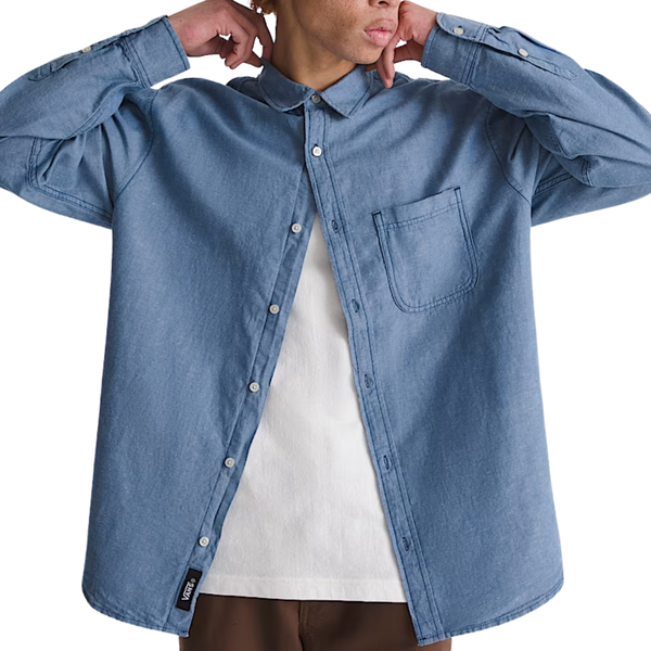 Vans Lawson Solid Oxford LS Button Up Shirt - Men's