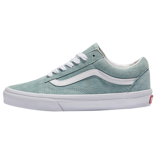 Vans Old Skool Pig Suede Shoes Gray Mist - Women's
