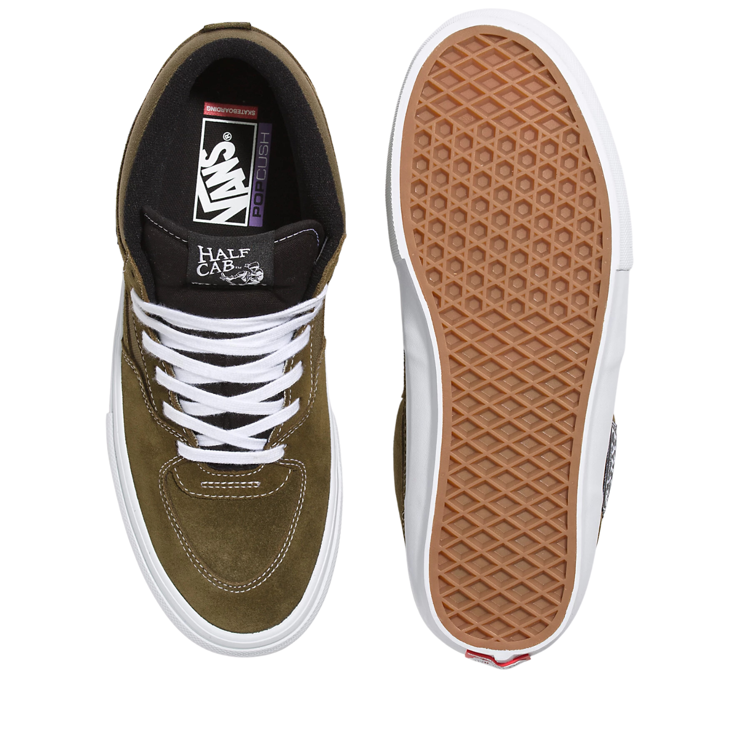 Vans Skate Half Cab Dark Olive Men's Shoes