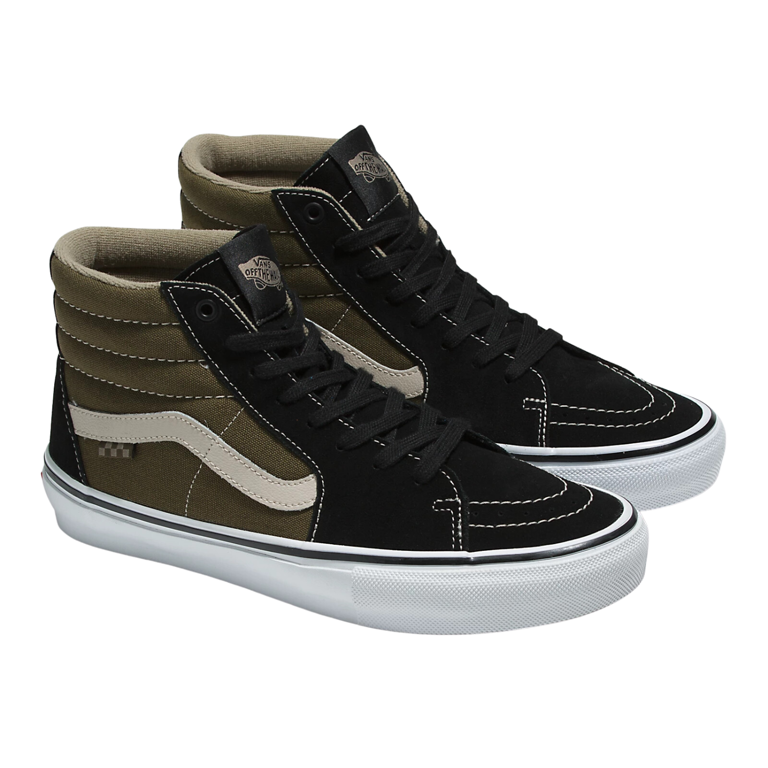 Vans Skate Sk8-Hi Black/Olive Men's Shoes