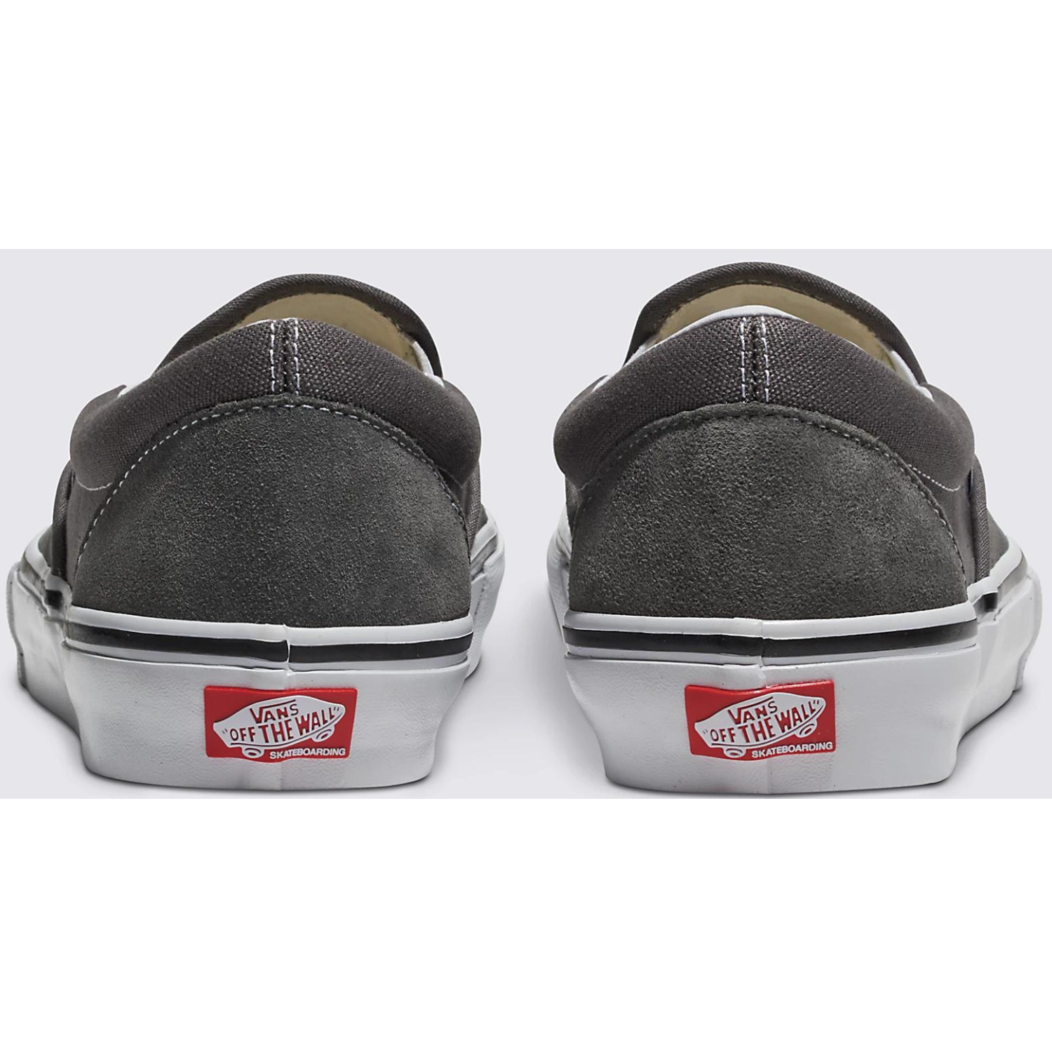 New Vans store Skate Slip On Gray White Suede Sneakers