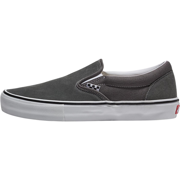 Vans Skate Slip-On Shoes Pewter/White