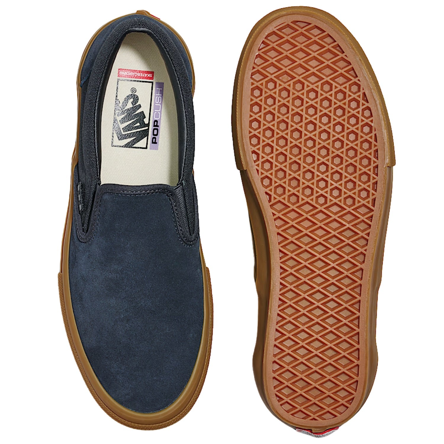 Vans Slip-On Pro Navy/Gum Skate Shoes - Men's