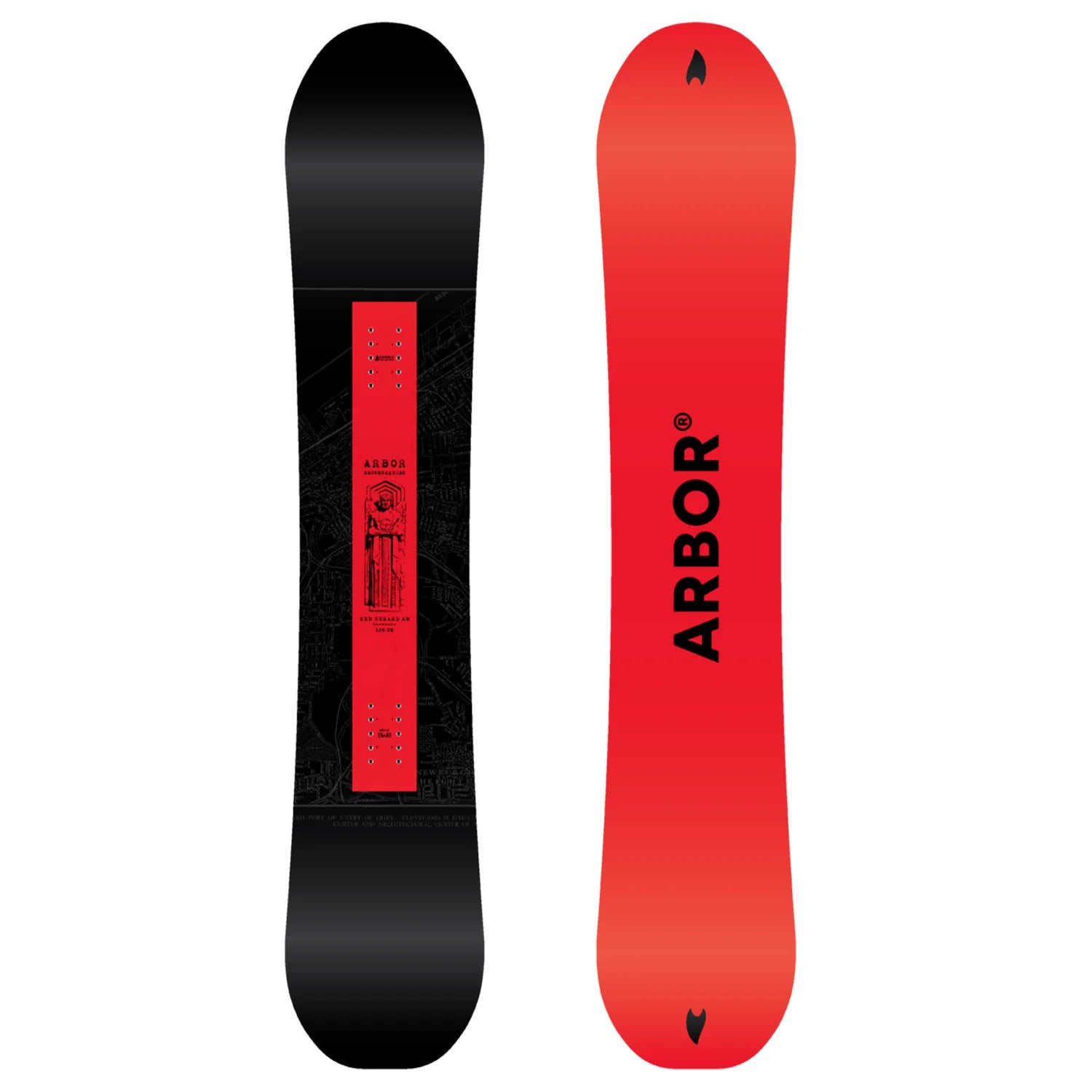 Arbor Red Gerard Am Snowboard 2027 - Youth