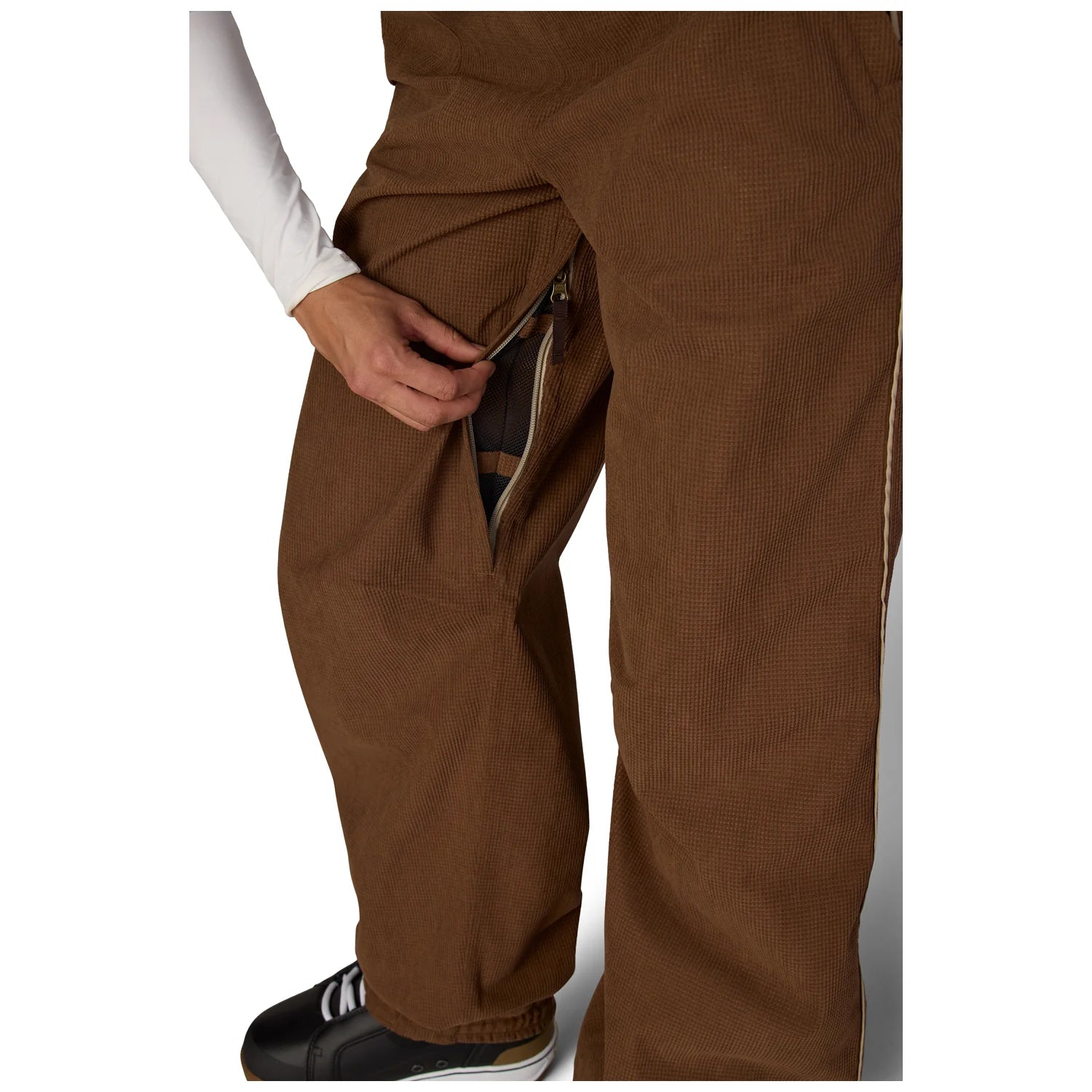 DARK EARTH GRID CORDUROY