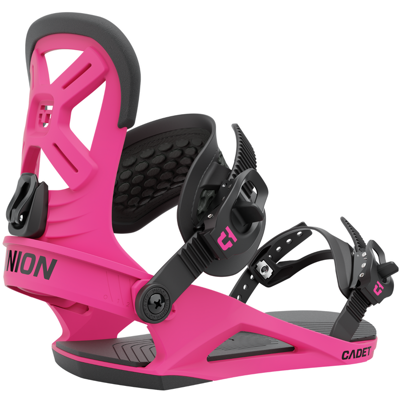Union Cadet 2022 Youth Snowboard Bindings - Hot Pink