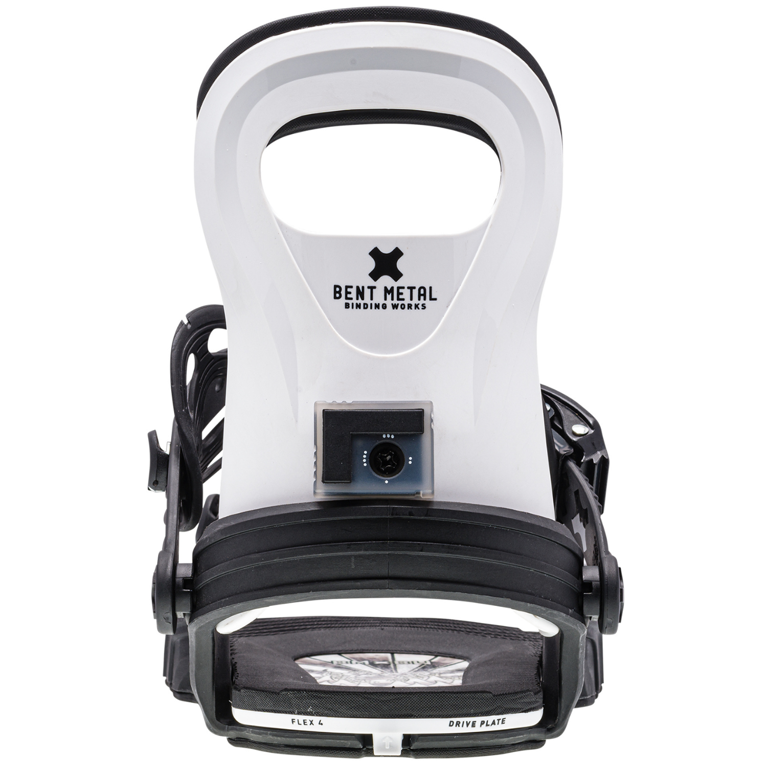 2024 Bent Metal BMX Youth Snowboard Bindings - Black/White