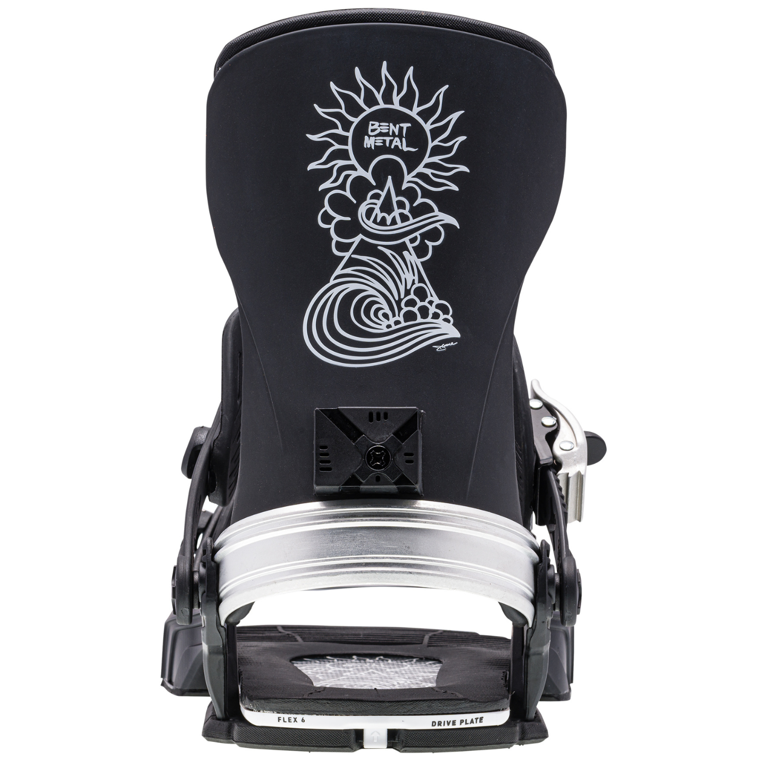 2024 Bent Metal Transfer Men's Snowboard Bindings - Black/Silver