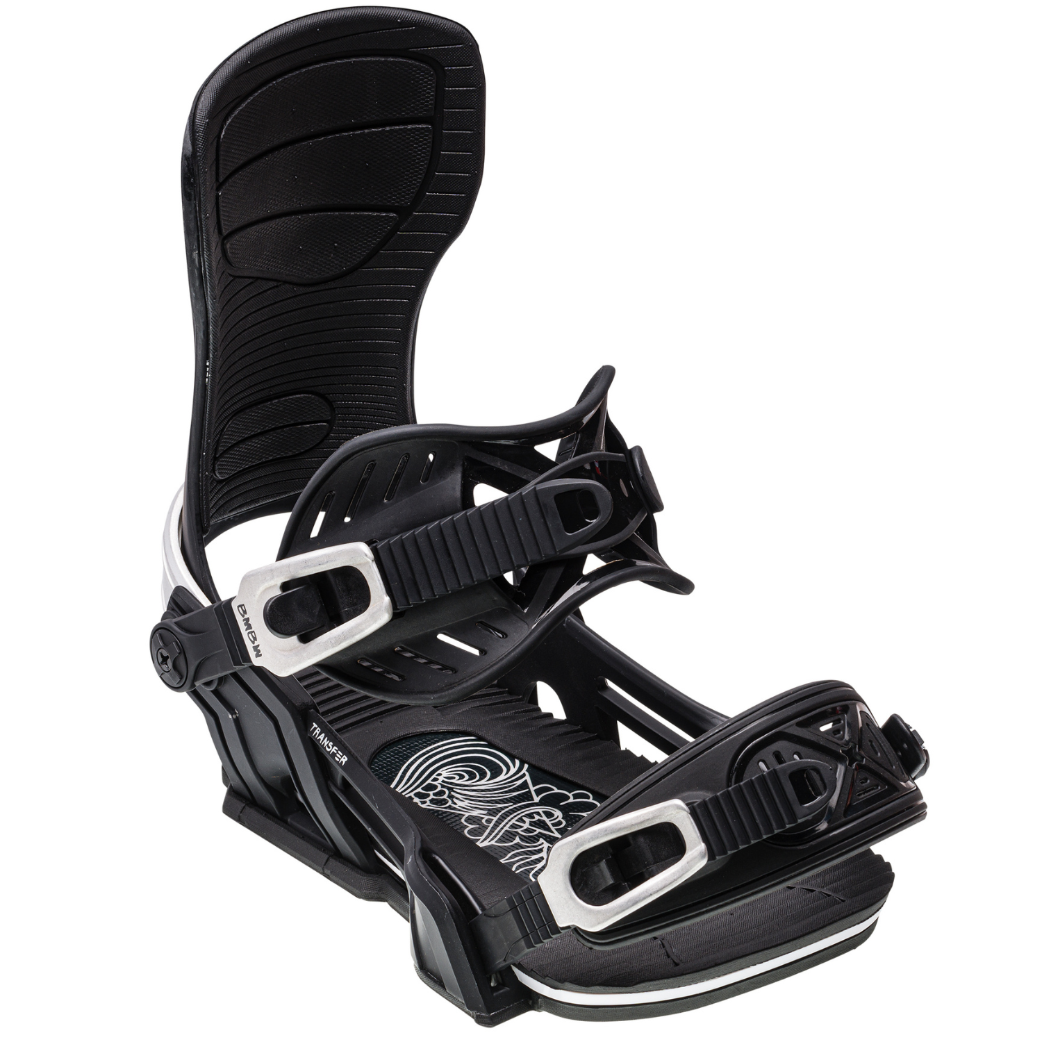 2024 Bent Metal Transfer Men's Snowboard Bindings - Black/Silver