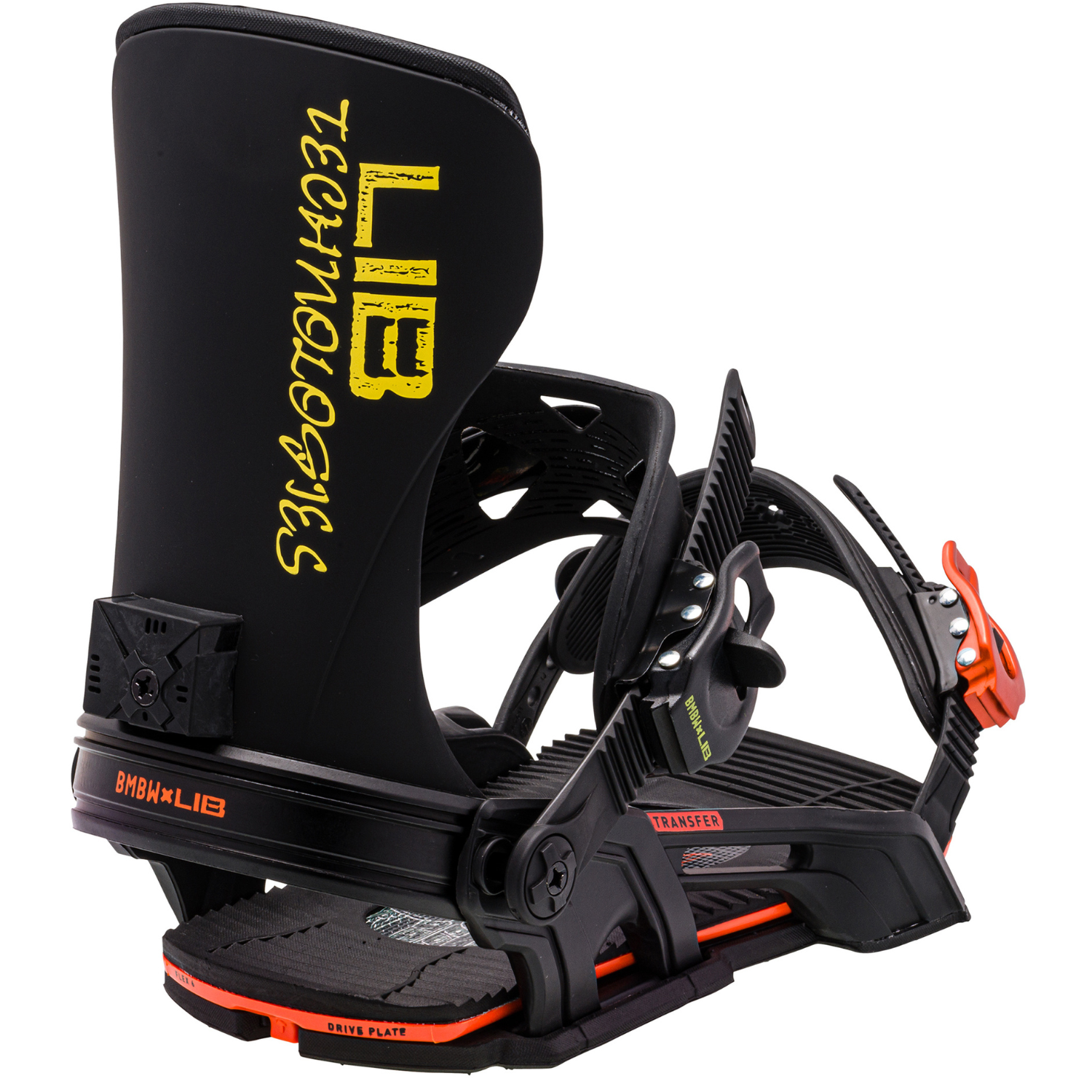 2024 Bent Metal Transfer Men's Snowboard Bindings - Black/Orange
