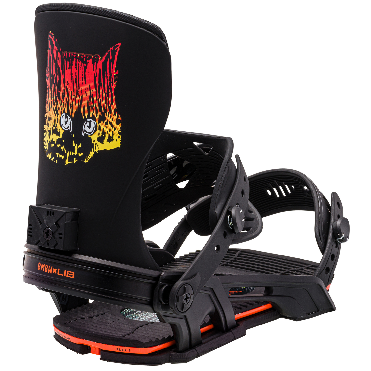 2024 Bent Metal Transfer Men's Snowboard Bindings - Black/Orange
