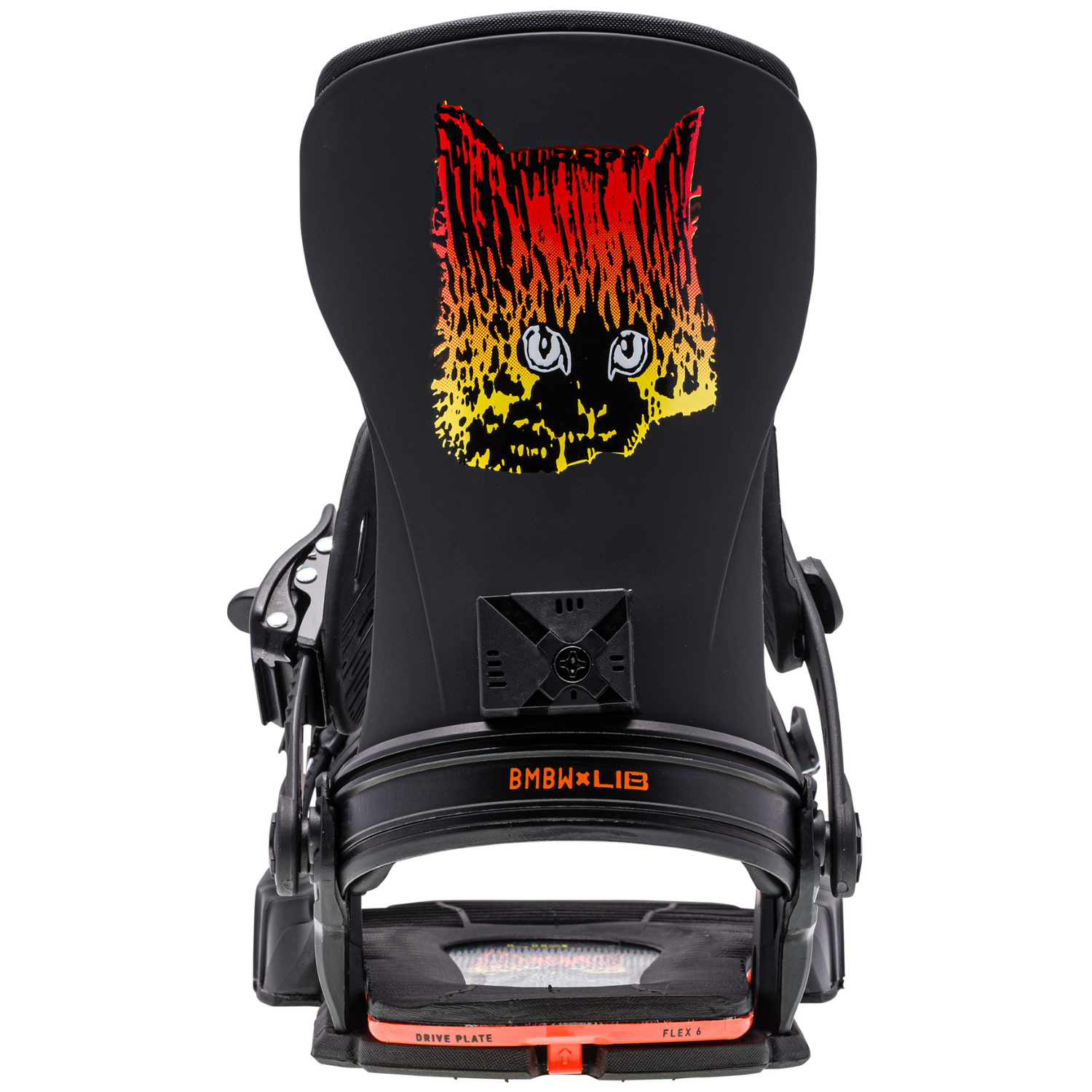 2024 Bent Metal Transfer Men's Snowboard Bindings - Black/Orange