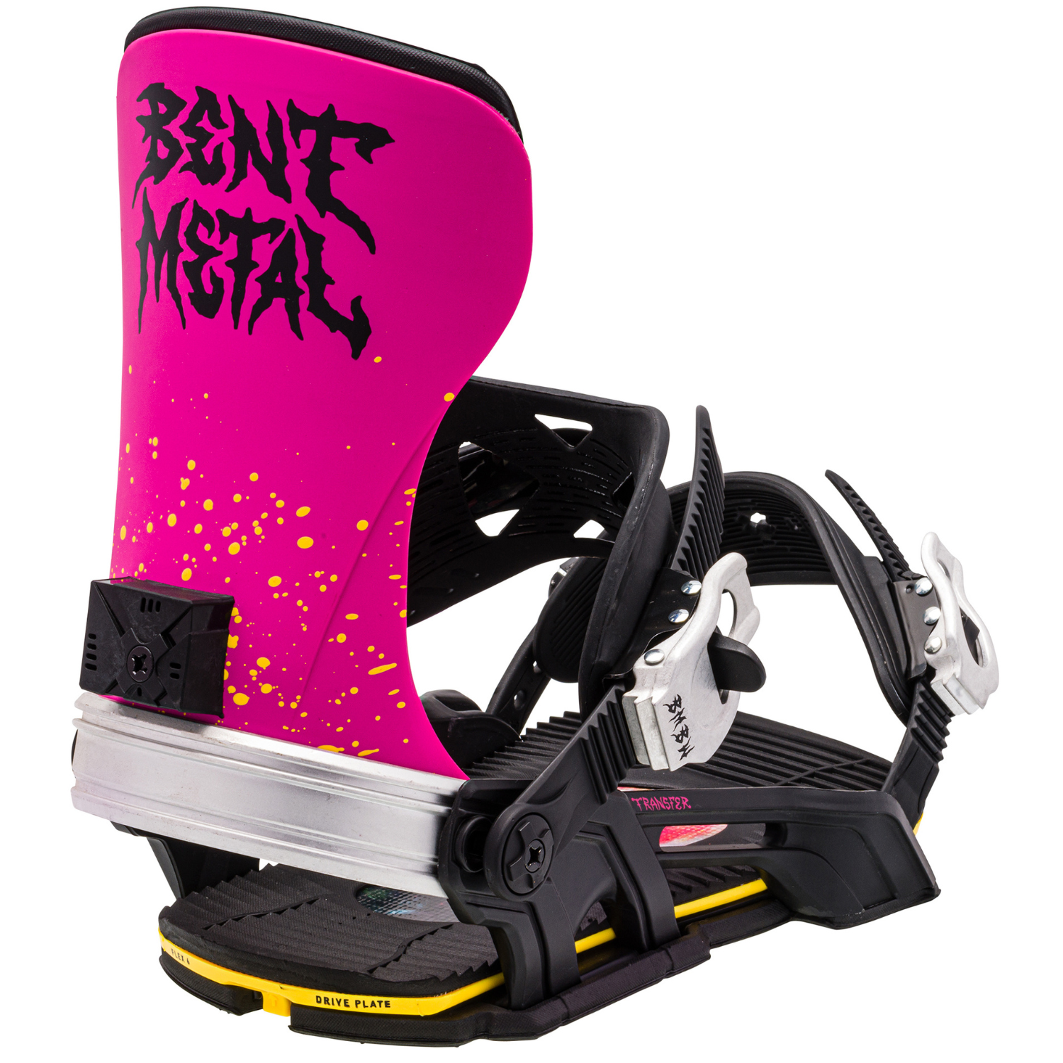 2024 Bent Metal Transfer Men's Snowboard Bindings - Black/Pink