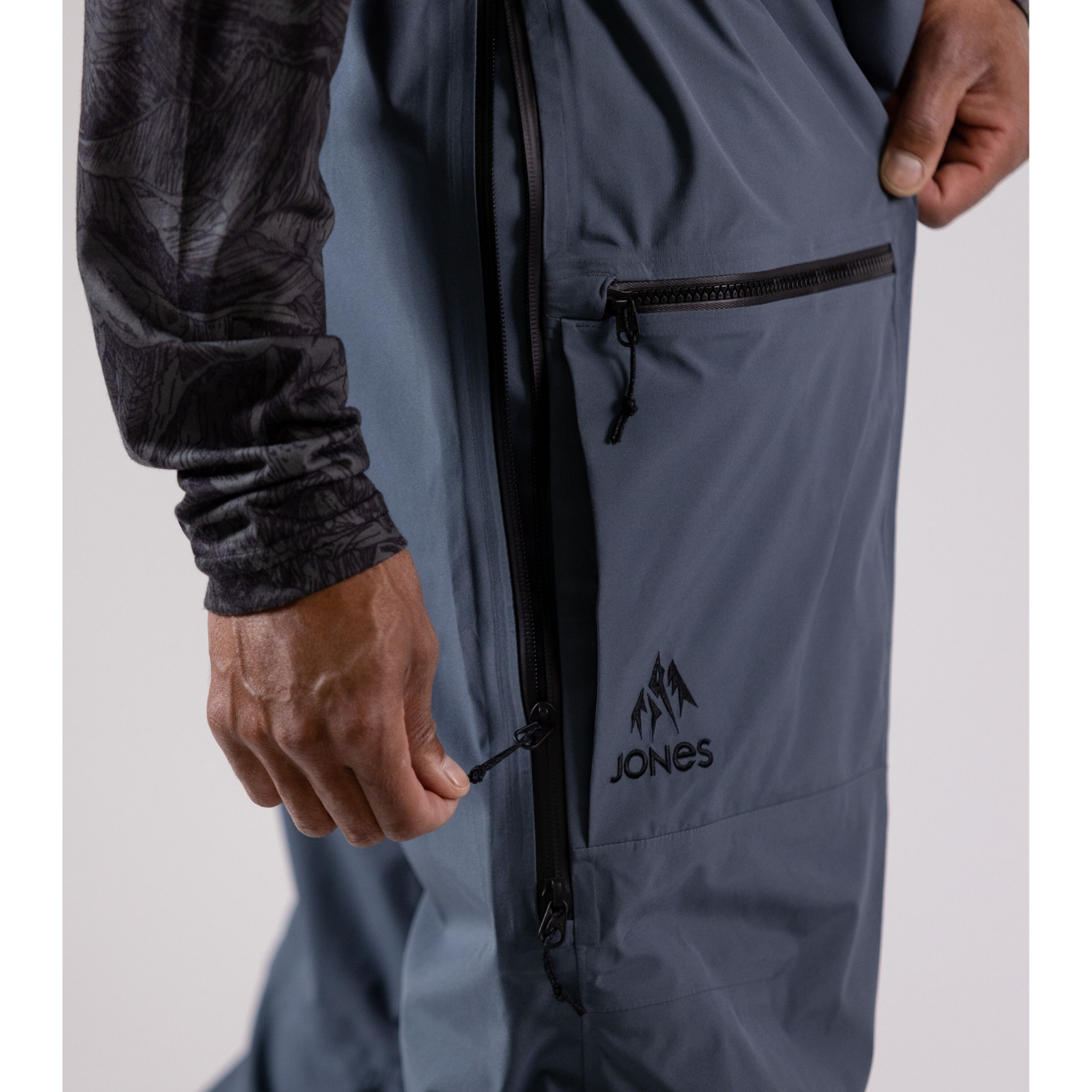 2023 Jones Shralpinist Stretch Bib - Ash Blue